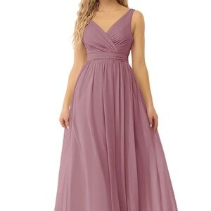 Azazie Cora Dress in Vintage Mauve